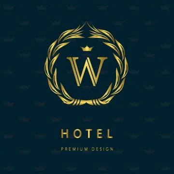 Monogram design elements, graceful template. logo design. Letter emblem H Stock-Illustration