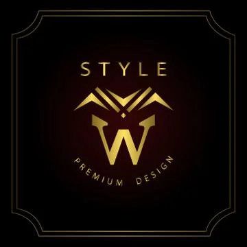 Monogram design elements, graceful template. Calligraphic elegant line logo Illustrazione stock