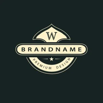 Monogram design elements, graceful template. Calligraphic elegant line art lo Stock-Illustration