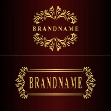 Monogram design elements, graceful template. Elegant line art logo design.  Stock Illustration