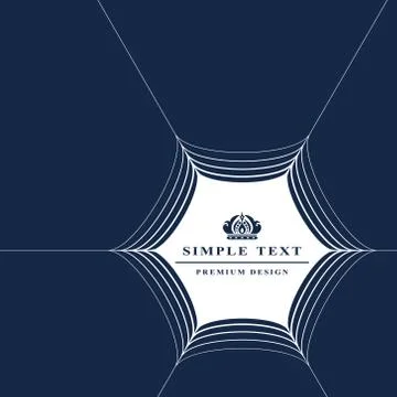 Monogram design elements, graceful template. Web frame line art logo . Retro  스톡 일러스트