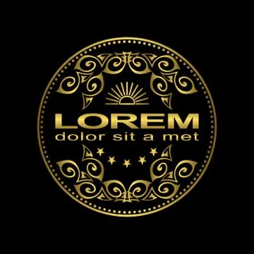 Monogram design elements, graceful template. Elegant line art logo design.   Stock-Illustration