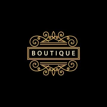 Monogram design elements, graceful template. Elegant line art logo. Business  Illustrazione stock