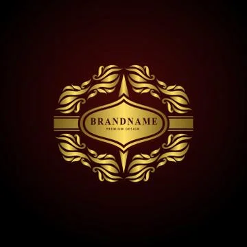 Monogram design elements, graceful template. Elegant line art logo design.   Stock-Illustration