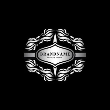 Monogram design elements, graceful template. Elegant line art logo design.   Illustrazione stock