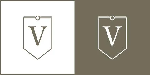 Monogram design elements, graceful template. Elegant line art logo design Stock Illustration