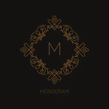 Monogram Design Stock Illustration