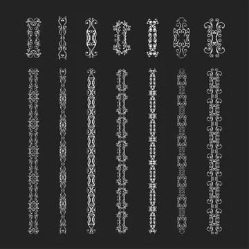 Monogram  elements Illustrazione stock