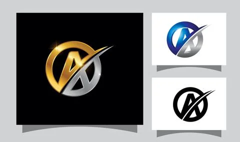 Monogram Initial Letter A Stock Illustration