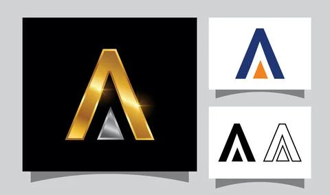 Monogram Initial Letter A Stock Illustration
