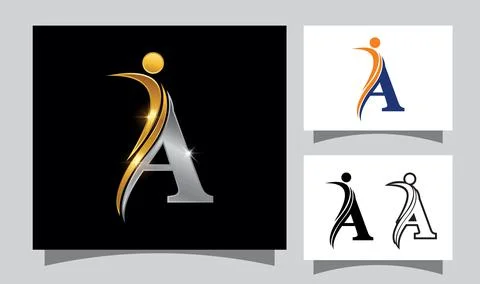 Monogram Initial Letter A Stock Illustration