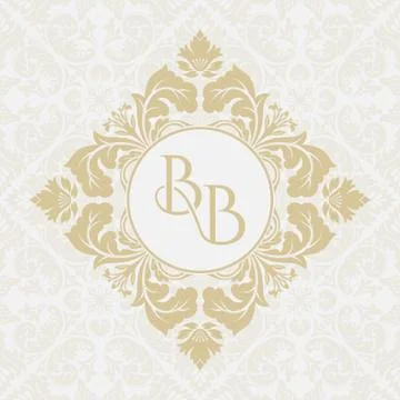 Monogram from intertwining letters BB Stock Illustration