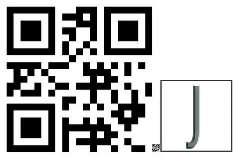 Monogram J QR code Stock-Illustration