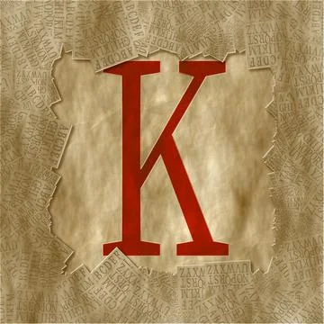 Monogram K Design: framed Иллюстрация