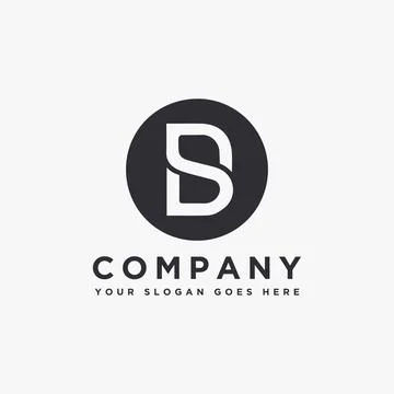 Monogram letter DS logo, SD logo icon vector template on white background Stock Illustration