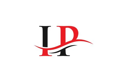 Monogram letter IP logo design Vector. IP letter logo design with modern tren Stock Illustration