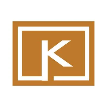 Monogram Letter K Corporate Logo Stock Illustration