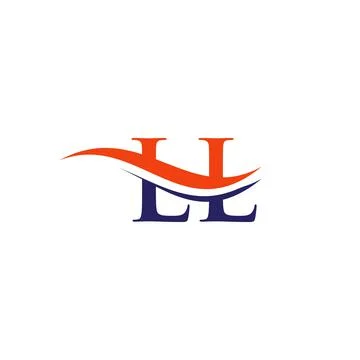 Monogram letter LL logo design Vector. LL letter logo design with modern tren Stock Illustration