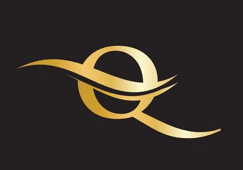 Monogram letter Q logo design Vector. Q letter logo design with modern trendy Stock Illustration