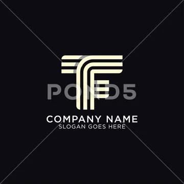 TF logo. T F design. White TF letter. TF/T F... - Stock Illustration  [104916537] - PIXTA