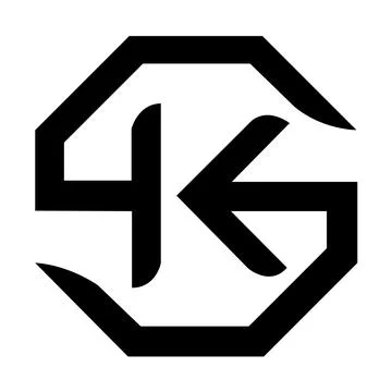 Monogram Logo Design Stock Illustration