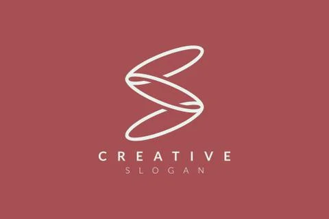 Monogram logo design letter S. Simple and modern vector design for business b Stock Illustration