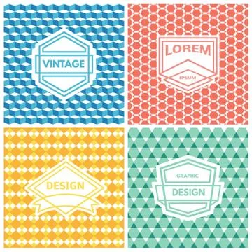 Monogram luxury logo Stock Illustration