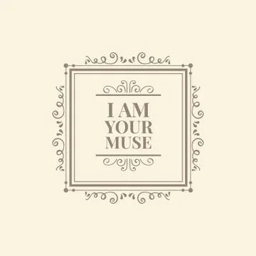 Monogram  luxury logo template Stock Illustration