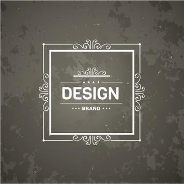 Monogram  luxury logo template Stock Illustration