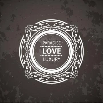 Monogram  luxury logo   template Illustrazione stock