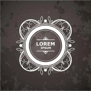 Monogram  luxury logo   template Stock Illustration