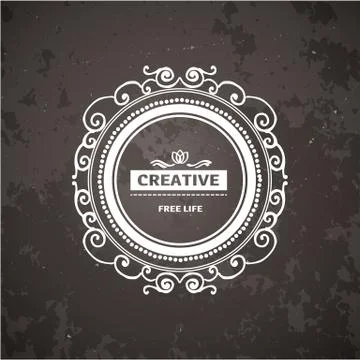 Monogram  luxury logo   template Stock Illustration