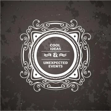 Monogram  luxury logo   template Stock Illustration