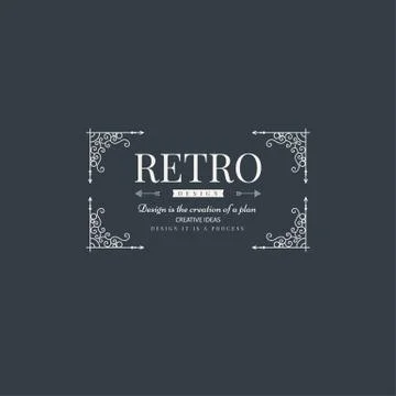 Monogram luxury template Illustrazione stock