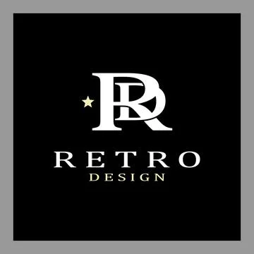 Monogram R and D logo Stock Illustration