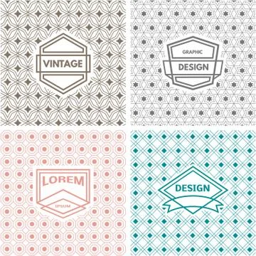 Monogram  template Illustrazione stock