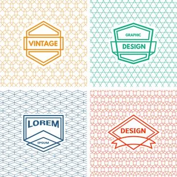 Monogram  template Stock Illustration