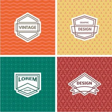 Monogram  template Stock Illustration