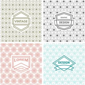 Monogram  template Stock Illustration