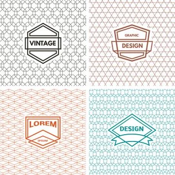 Monogram  template Stock Illustration