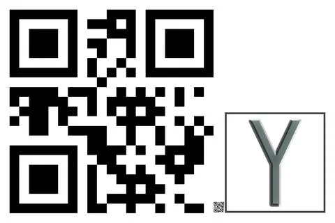 Monogram Y QR code Stock-Illustration