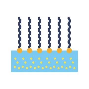 Monolayer Icon Image. Stock Illustration