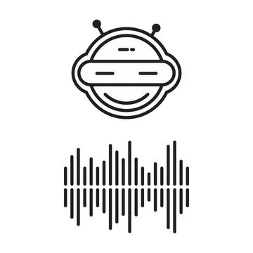 Monoline design of vector robots details in flat cartoon style Stock Illustration