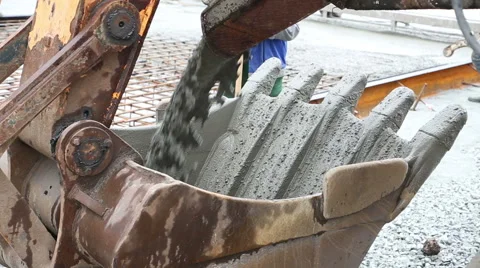 The monolithic pouring of the foundation Stock Footage 61524128