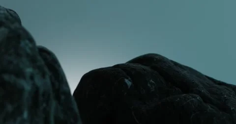 Monolithic Rocks Against Twilight Sky. Stock Footage 273571527