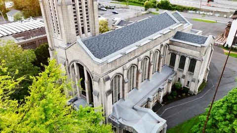 Monolithic Structure - Missio Church - Syracuse, NY 库存照片