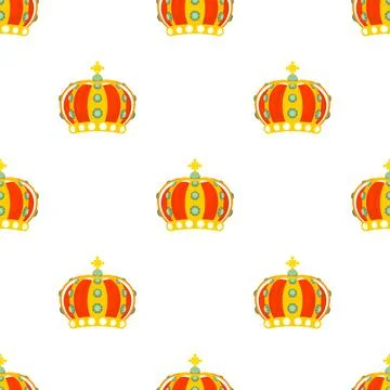 Monomach cap pattern seamless vector Stockillustratie