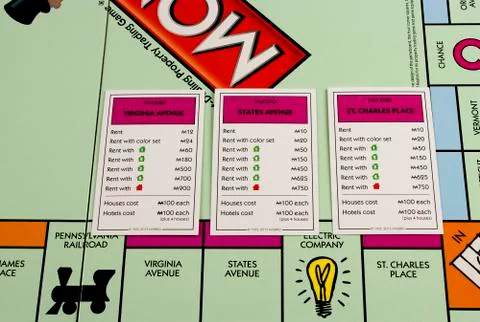 Monopoly board game Stock Photos