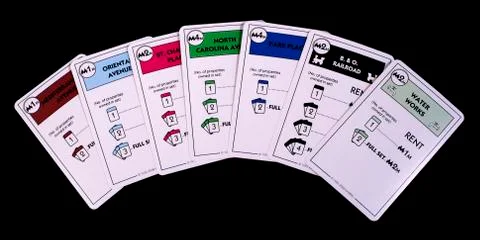 Monopoly cards Stock Photos