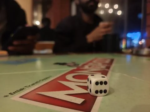 Monopoly dice Foto stock